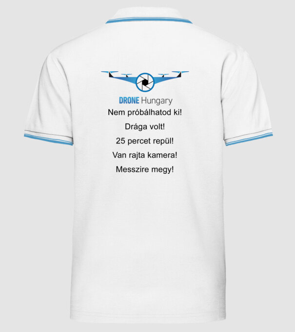  minta fehér pólón