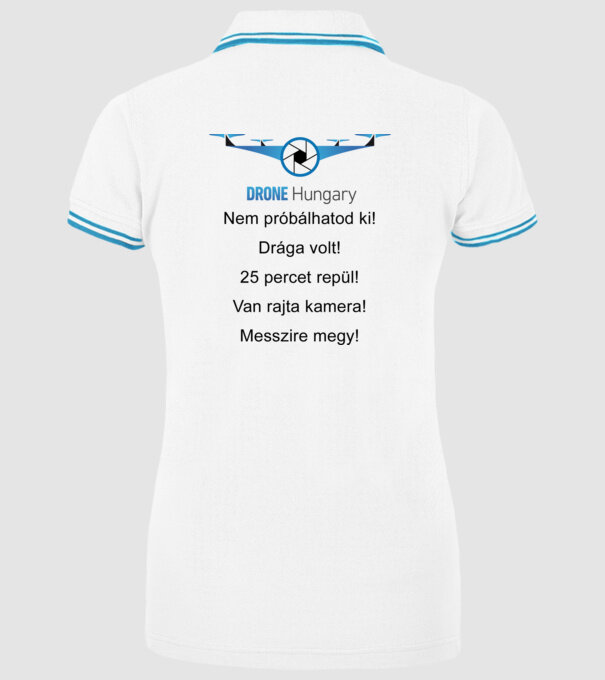  minta fehér pólón